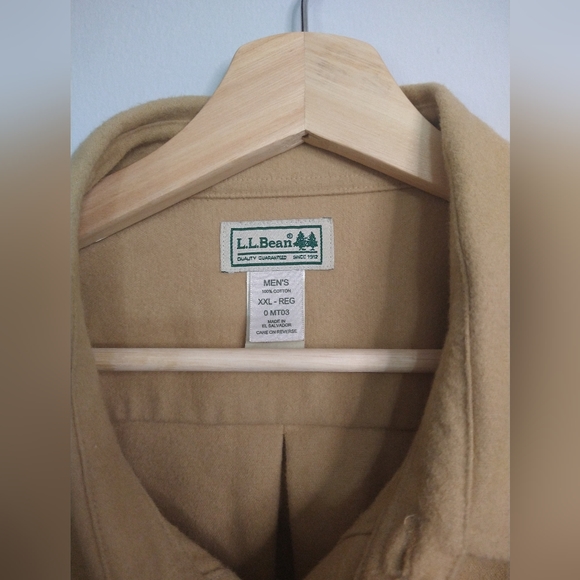 L.L. Bean Khaki Outdoor Shirt XXL - Picture 4 of 11